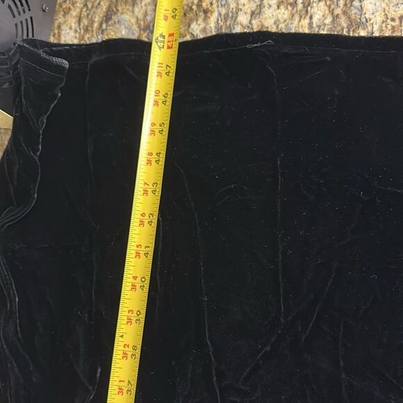 Eugene Alexander Elegant Black Velvet Strapless Evening Gown Size 10 - Picture 9 of 9